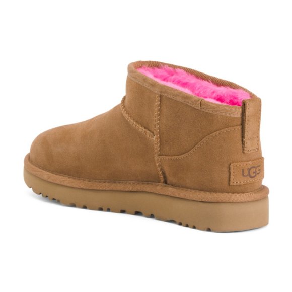 NEW UGG CHOPD CHESTNUT MINI BOOTS - Picture 2 of 2